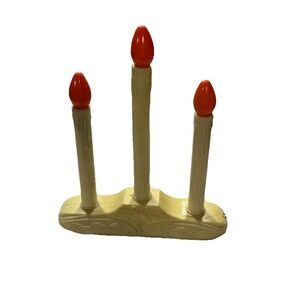 Vintage NOMA 3 Light Christmas Candolier Window Drip Candles Working!